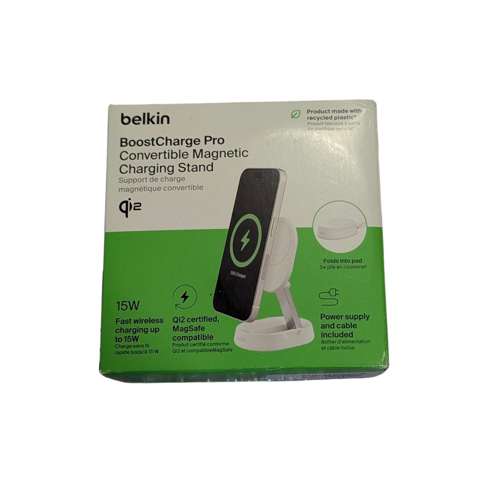 Mm8N Belkin BoostCharge Pro 15W Convertible Magnetic‎ Charging Stand MagSafe Qi2